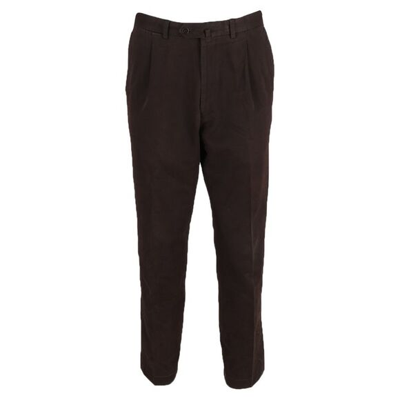 Ermenegildo Zenga Trousers in Brown Cotton